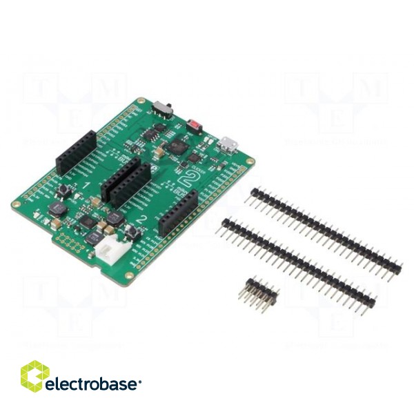 Dev.kit: Microchip ARM | pin strips,mikroBUS socket,USB B micro image 1