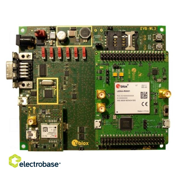 Dev.kit: LTE | prototype board x3 | Comp: LENA-R8001-00C