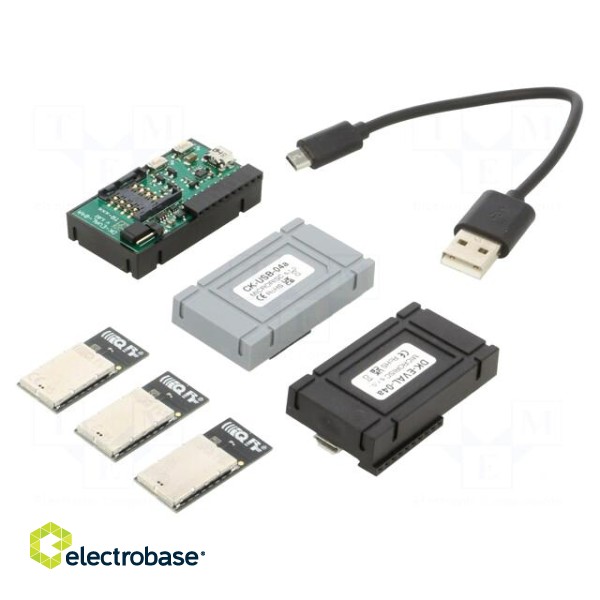 Dev.kit: RF | GPIO,USB | pin strips,SIM,USB B micro