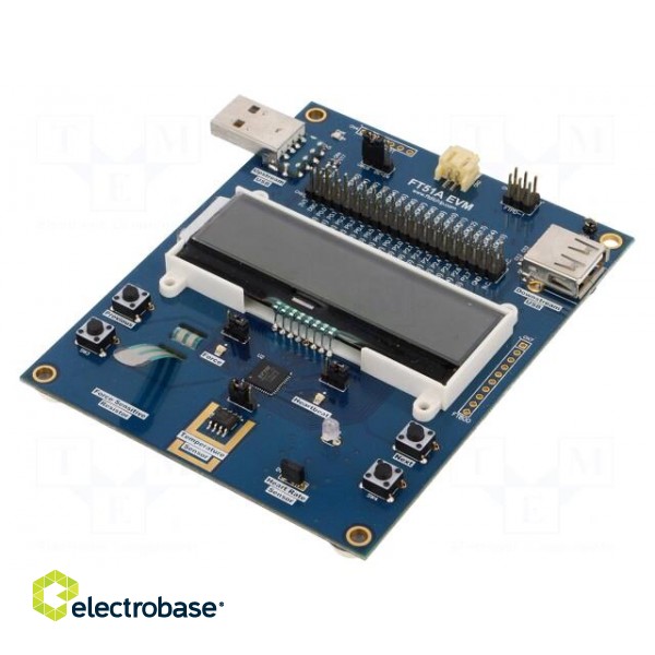 Dev.kit: FTDI | board with FT51AQ microcontroller image 1