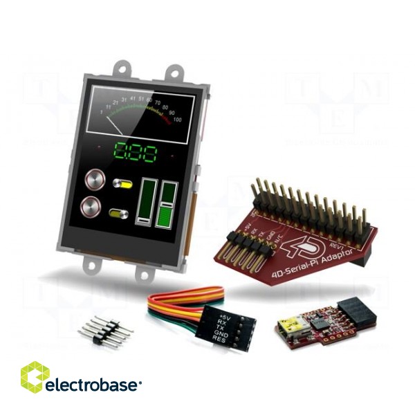 Dev.kit: with display | TFT | 2.4" | 240x320 | Display: graphical фото 1