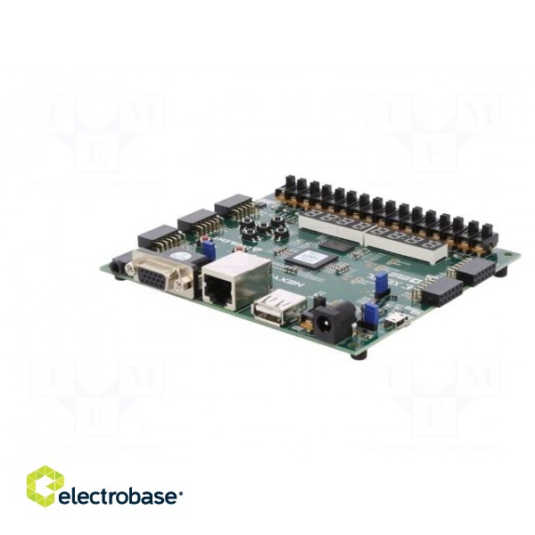 Dev.kit: Xilinx | Comp: XC7A100T-1CSG324C | LED x2 | 4-digit фото 5