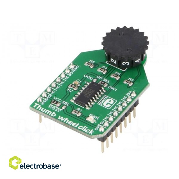Click board | 10-position rotary switch | 1-wire | DS2408 | 3.3/5VDC