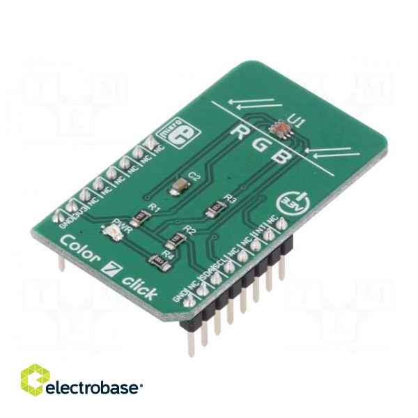 Click board | 10 DOF IMU,colour sensor | I2C | TCS3472 | 3.3VDC