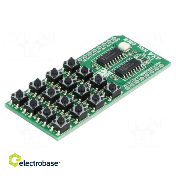 Click board | 16-button keypad | SPI | HC165AG | 3.3/5VDC image 1