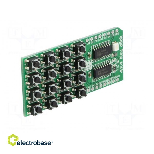 Click board | 16-button keypad | SPI | HC165AG | 3.3/5VDC image 2