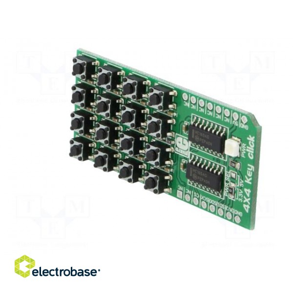 Click board | 16-button keypad | SPI | HC165AG | 3.3/5VDC image 4