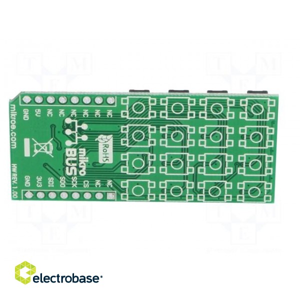 Click board | 16-button keypad | SPI | HC165AG | 3.3/5VDC image 7