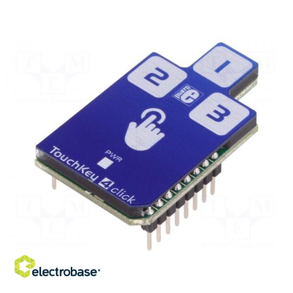 Click board | 3-button capacitive keypad | I2C | CAP1293 | 3.3/5VDC
