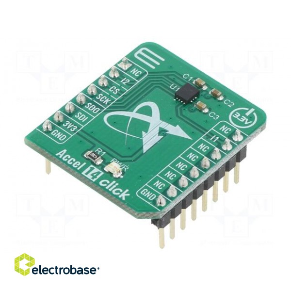Click board | prototype board | Comp: IIS3DWB | accelerometer