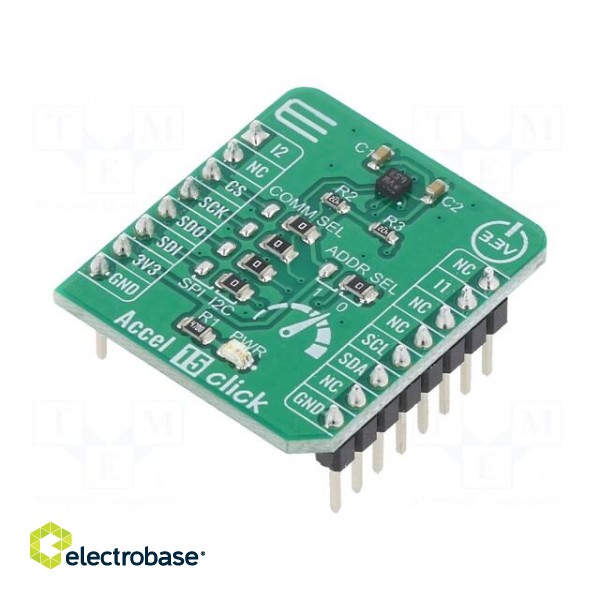 Click board | accelerometer | I2C,SPI | BMA490L | prototype board