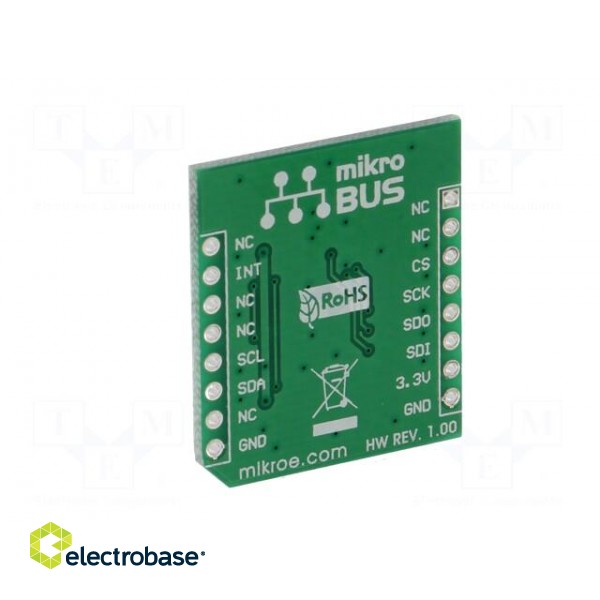 Click board | accelerometer | I2C,SPI | LIS3DSH | 3.3VDC image 6