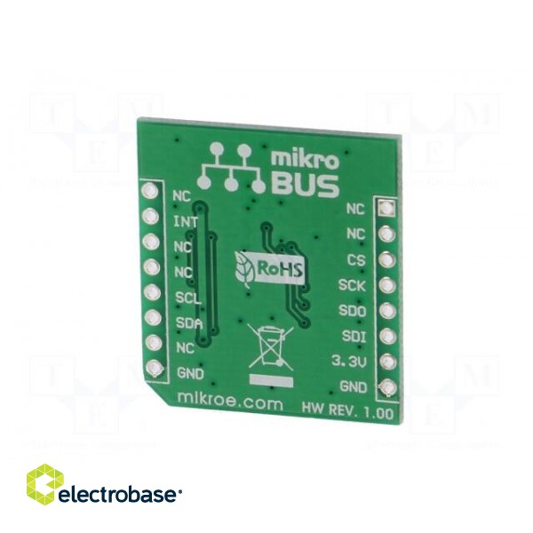 Click board | accelerometer | I2C,SPI | LIS3DSH | 3.3VDC image 7