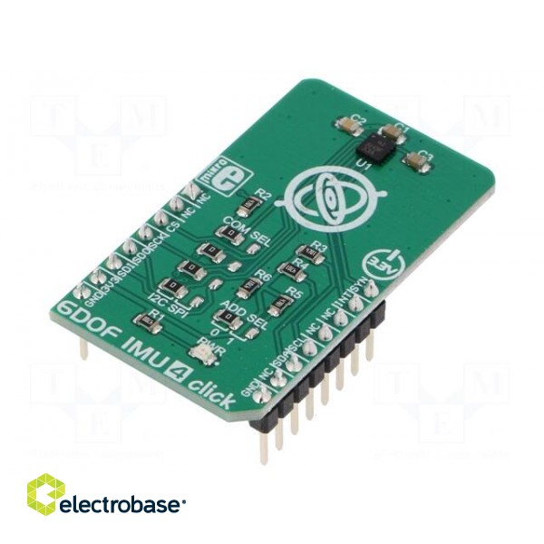 Click board | prototype board | Comp: ICM-20602 | 3.3VDC