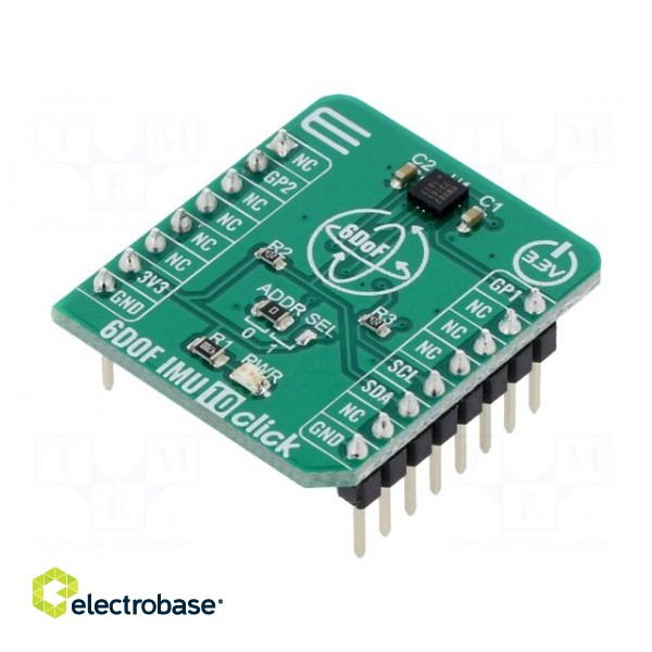 Click board | accelerometer,magnetometer | GPIO,I2C | KMX62-1031