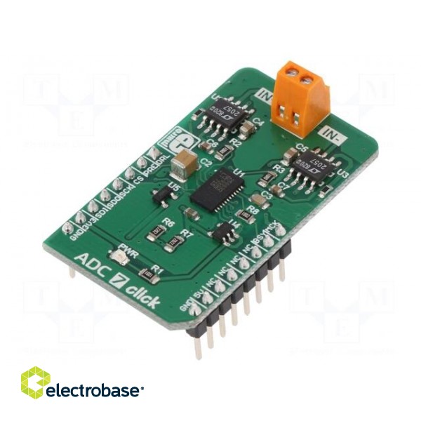 Click board | prototype board | Comp: LTC2500-32 | A/D converter