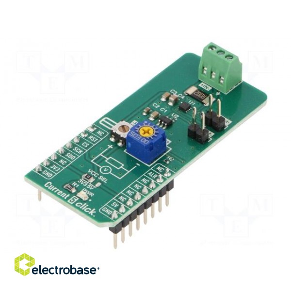 Click board | prototype board | Comp: INA381 | ammeter | 3.3VDC,5VDC