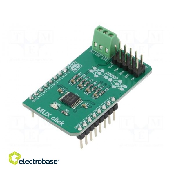 Click board | prototype board | Comp: MUX509 | analog multiplexer