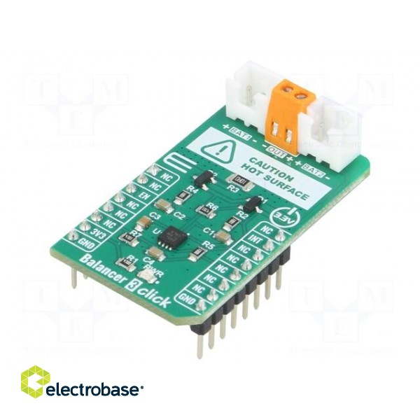 Click board | prototype board | Comp: BQ29200 | battery manager