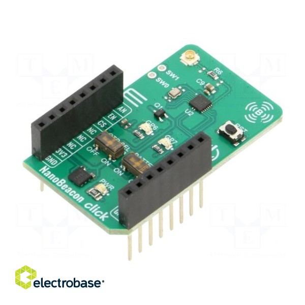 Click board | Bluetooth | analog,I2C,UART | IN100 | prototype board image 1