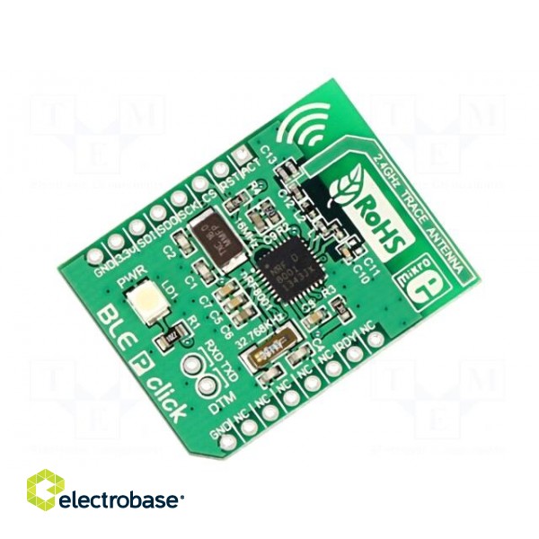 Click board | prototype board | Comp: nRF8001 | Bluetooth | 3.3VDC