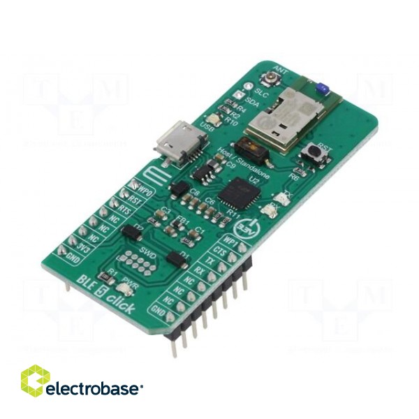 Click board | Bluetooth V4.2 & BLE | GPIO,UART | PAN1760A | 3.3VDC