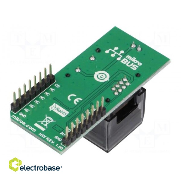 Click board | button,OLED display | SPI | ISC15ANP4 | 3.3VDC paveikslėlis 2