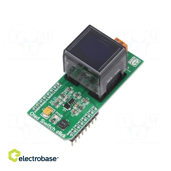 Click board | button,OLED display | SPI | ISC15ANP4 | 3.3VDC фото 1