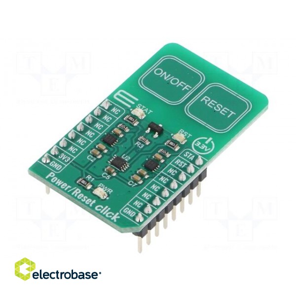 Click board | prototype board | Comp: 74LVC1G74,AT42QT1011 | 3.3VDC