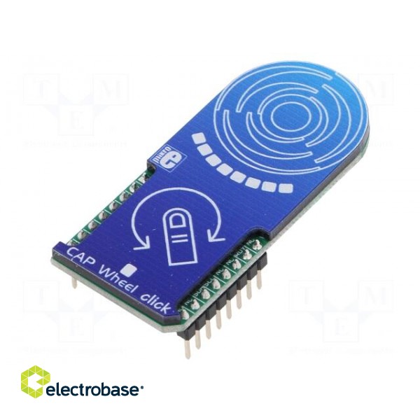 Click board | prototype board | Comp: IQS333 | capacitive keypad