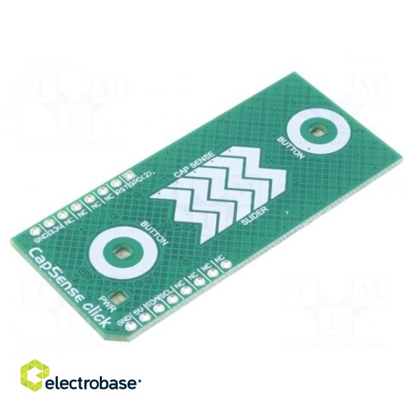 Click board | capacitive slider | I2C | CY8C201A0 | prototype board