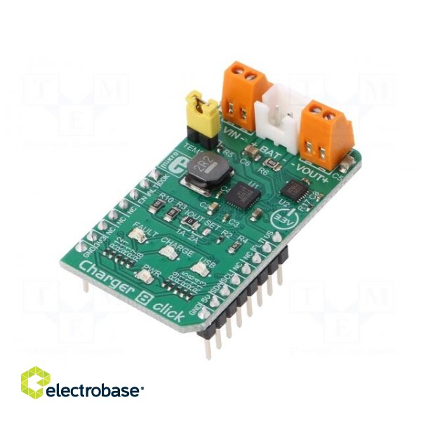 Click board | charger | GPIO,I2C | MAX17201,MAX8903B | 3.3/5VDC