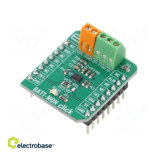 Click board | prototype board | Comp: STC3115 | charger | 3.3VDC,5VDC