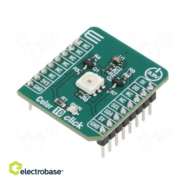 Click board | prototype board | Comp: VEML3328 | colour sensor