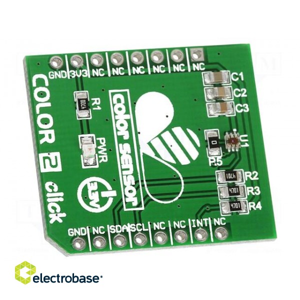 Click board | colour sensor | I2C | ISL29125 | 3.3VDC
