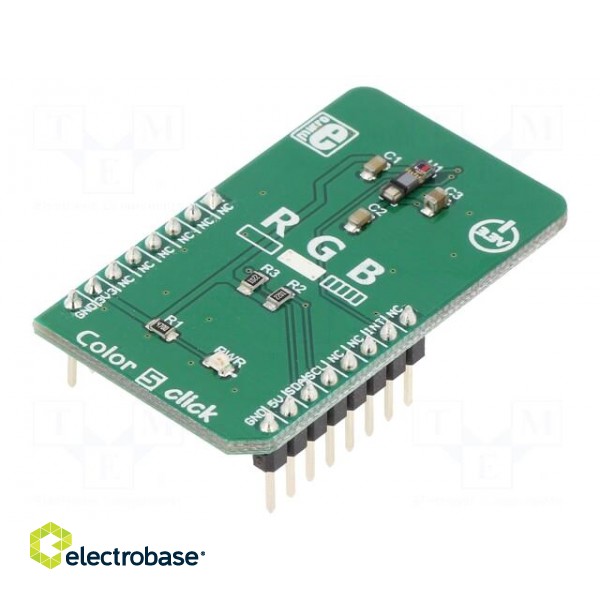 Click board | colour sensor | I2C | P12347-01CT | 3.3/5VDC