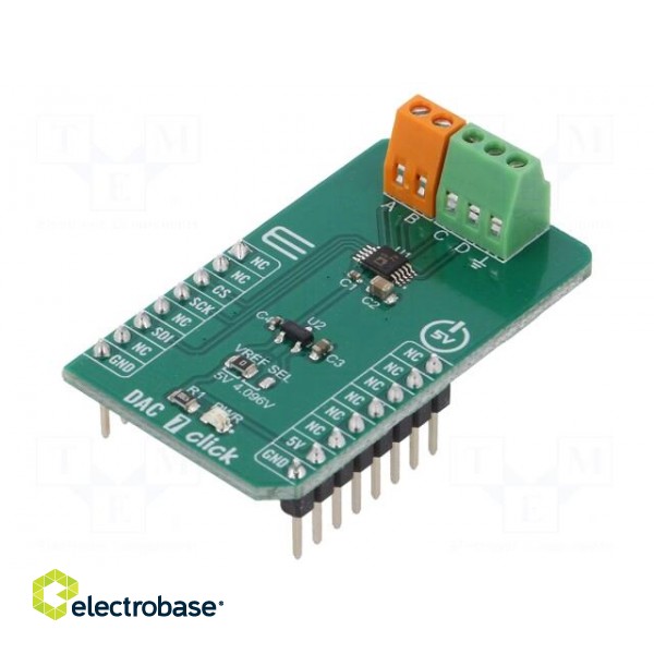 Click board | D/A converter | SPI | AD5624R | manual,prototype board