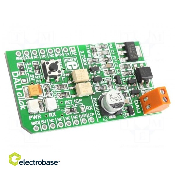 Click board | DALI controller | DALI,GPIO | TLP181 | 3.3/5VDC