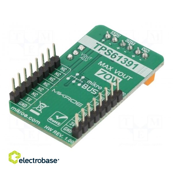 Click board | prototype board | Comp: TPS61391 | DC/DC converter image 2