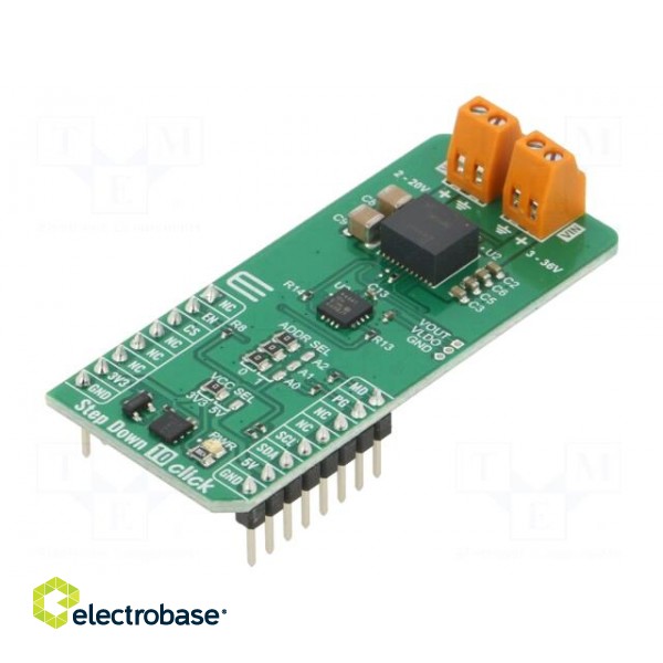 Click board | prototype board | Comp: TPSM63610 | DC/DC converter