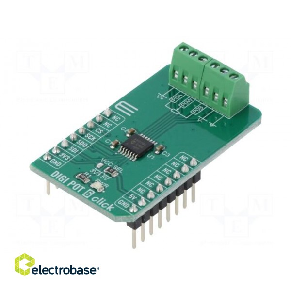 Click board | prototype board | Comp: MCP41HV51 | 3.3VDC,5VDC