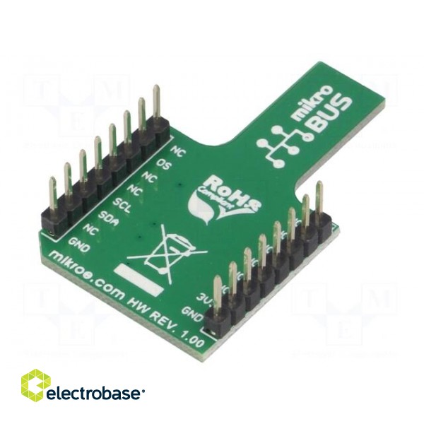 Click board | digital thermomemeter | I2C | MAX30205 | 3.3VDC paveikslėlis 2