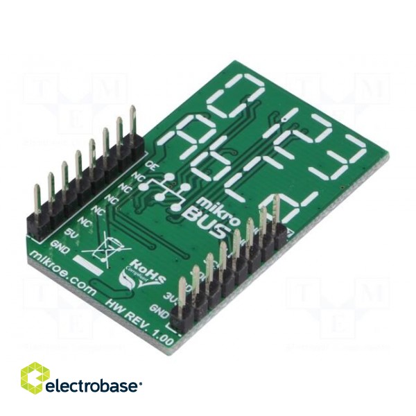 Click board | LCD display | SPI | MAX6969 | manual,prototype board paveikslėlis 2