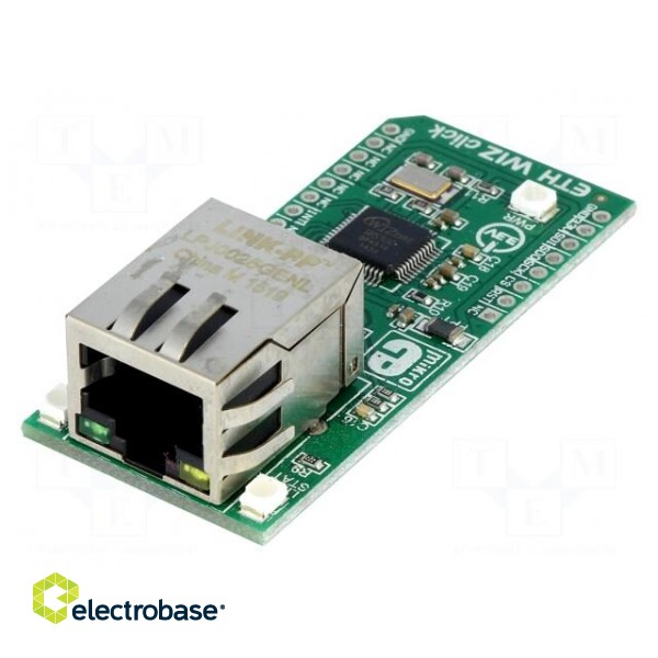 Click board | Ethernet controller | SPI | W5500 | 3.3VDC image 1