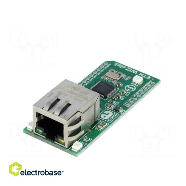 Click board | Ethernet controller | SPI | W5500 | 3.3VDC image 2
