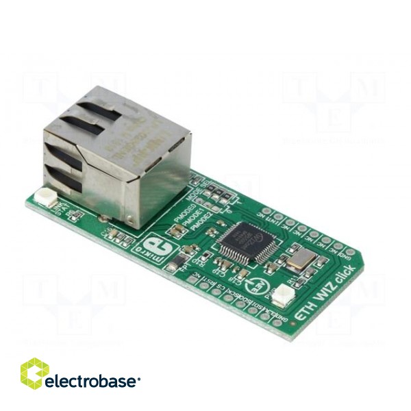 Click board | Ethernet controller | SPI | W5500 | 3.3VDC image 4