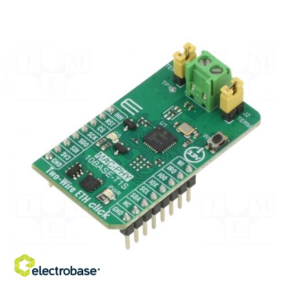 Click board | prototype board | Comp: LAN8651 | ETHERNET | 3.3VDC