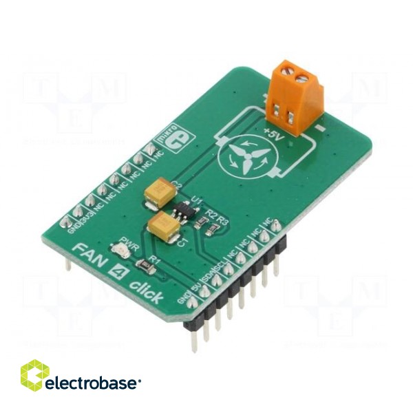 Click board | prototype board | Comp: TC1695 | fan controller | 5VDC