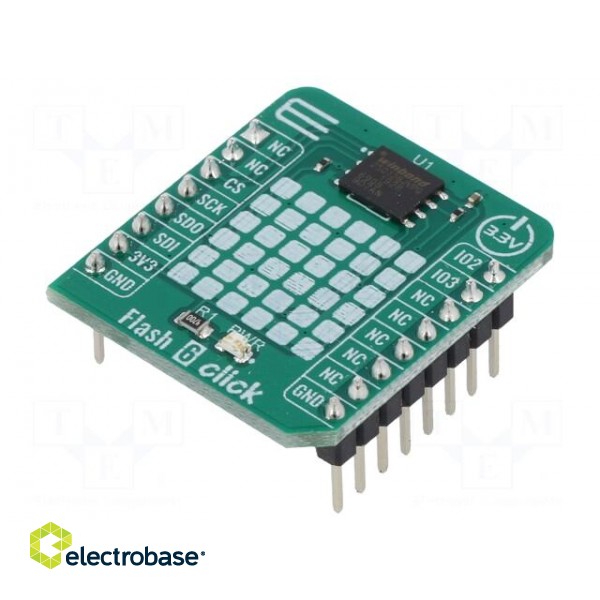 Click board | prototype board | Comp: W25Q128JV | Flash memory