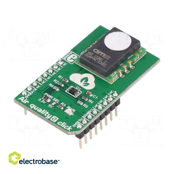 Click board | gas sensor | I2C | iAQ-Core sensor | 3.3/5VDC